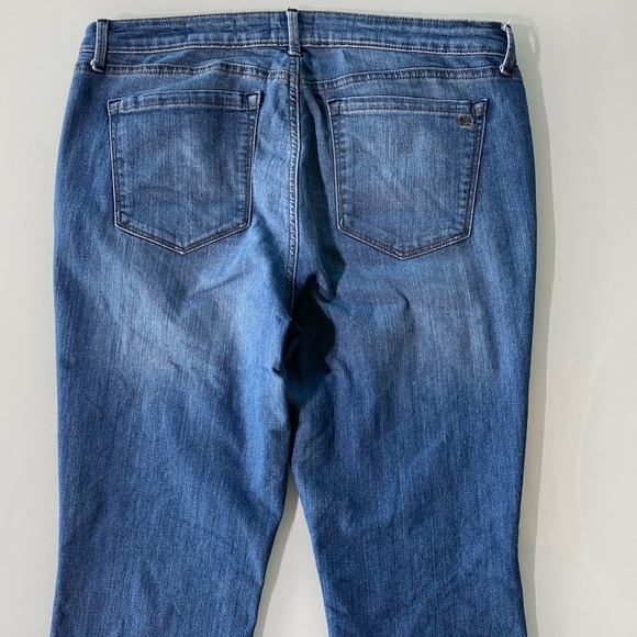 LAST CHANCE Jessica Simpson Rolled Cuff Washed Denim Skinny Jeans, 14/32 - Picture 2 of 11